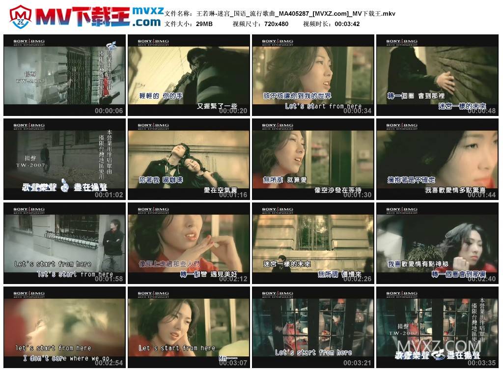 王若琳-迷宫_国语_流行歌曲_MA405287